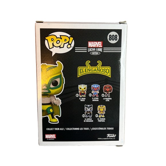 Funko Pop Marvel Lucha Libre Edition El Enganoso Walmart Exclusive Loki #808 - Picture 2 of 2